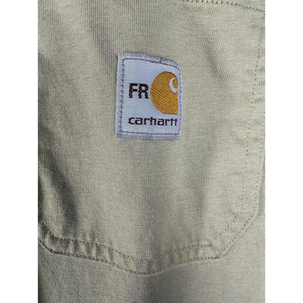 Carhartt FR Force Men’s 2XL Tan Flame Resistant Work Shirt Utility Western - Picture 2 of 9
